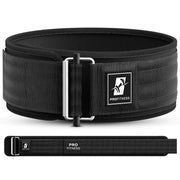 Workout Belt for Men & Women | Premium Weightlifting Belt for Serious Functional Fitness | Weight Lifting Back Belt for Lifting | Olympic Lifting Athletes (Black/White Medium)